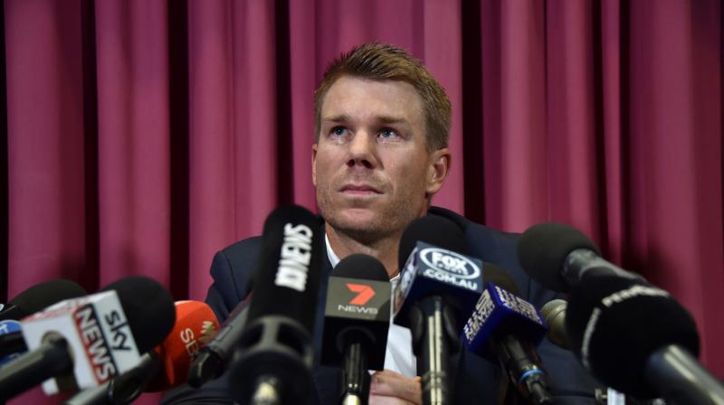 Like Smith and Bancroft, Warner had held a tearful press conference on his return to Australia last week to accept responsibility for his part in the scandal that also saw coach Darren Lehmann quit. (Photo: AFP)