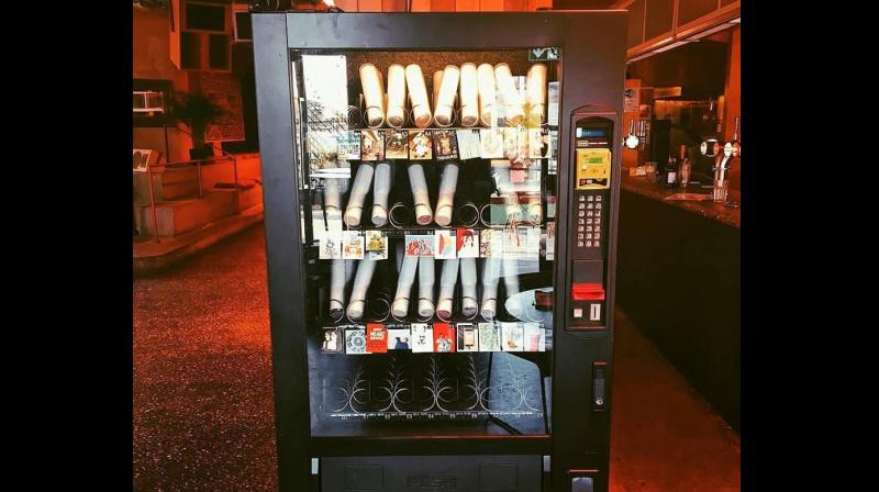 Vending machine in Brighton that sells art (Photo: Facebook)