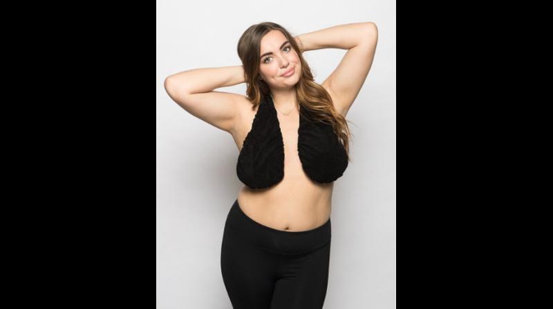 Woman invents revolutionary towel for under-bust sweat