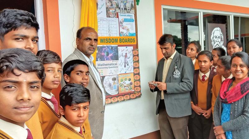 Wisdom Board concept being inaugurated at Gurukulam school at Agalar near Ooty.	(DC)