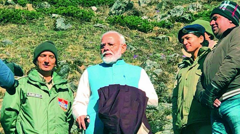 PM Modiâ€™s cave stay was Mission Impossible for securitymen