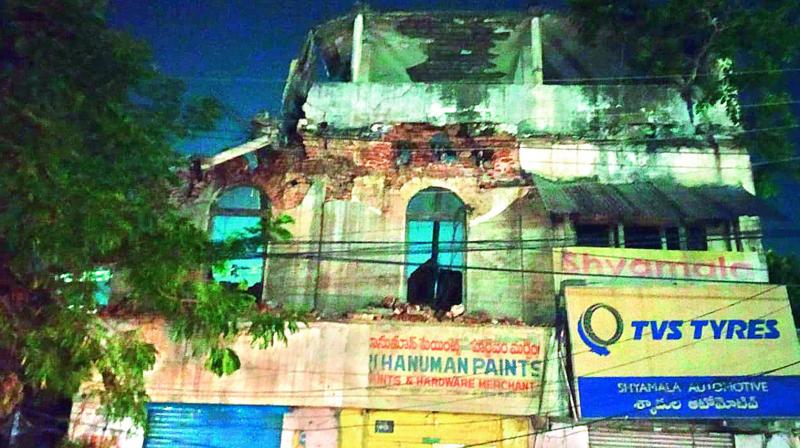 Hyderabad: Demolition incomplete, owner fears building could collapse