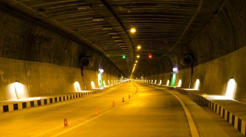 Prime Minister Narendra Modi will Sunday dedicate Indias longest road tunnel, built on the Jammu-Srinagar National Highway. (Photo: Twitter/@PIB_India)