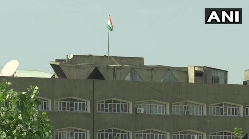 No J&K flag at civil secretariat building in Srinagar