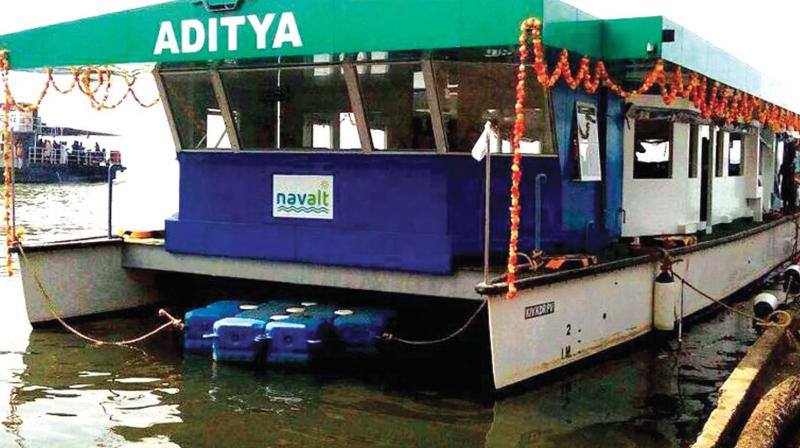 First solar ferry boat Aditya completed 150 days in service on June 12. It resulted in saving 14,200 l fuel, 38 T in CO2 emission