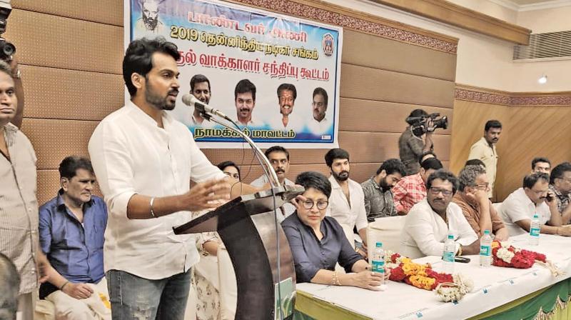 Sangam polls: Shouldnâ€™t be  fighting like this, says Karthi