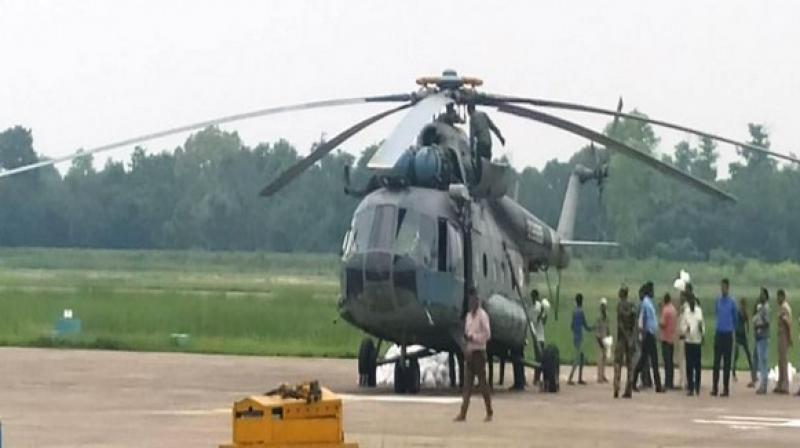 Bihar floods: IAF deploys 2 helicopters at Darbhanga to provide succour