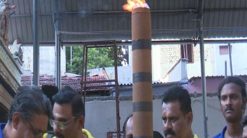 Madurai fans root for India\s World Cup victory in a unique way