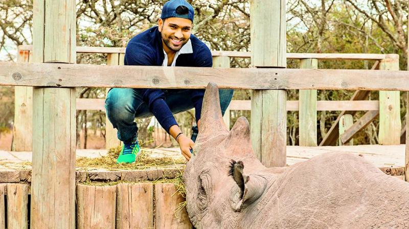 Rhino named after Rohit Sharma\s daughter