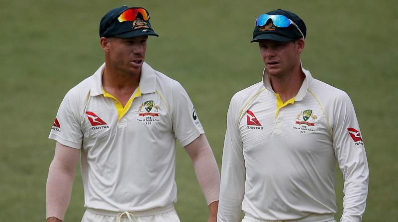 Former Test captain Smith and his vice-captain Warner were handed the bans from international and state cricket after the ball-tampering scandal that rocked Australian Cricket in March this year. Former Test captain Smith and his vice-captain Warner were handed the bans from international and state cricket after the ball-tampering scandal that rocked Australian Cricket in March this year.(Photo: AP)