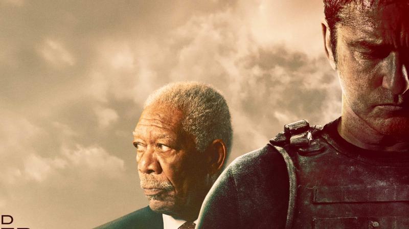 Morgan Freeman all geared up to play the president in \Angel Has Fallen\