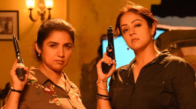 Jackpot movie review: Jyotika takes a mass hero avatar with this mindless comedy