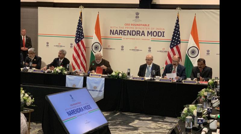 Observing that \Howdy Modi\ is one of the largest events of Indian Americans that he has seen in his lifetime, Krishna Bansal from Chicago said this is not only \going to be a game-changer\ for the community and Indo-US ties, but also for the entire world. (Photo: Twitter | PMOIndia)