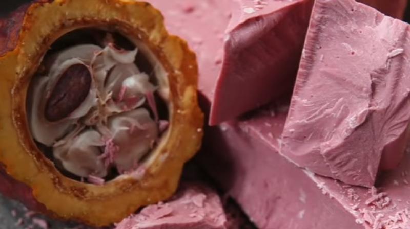 The new chocolate, named Ruby for its red hue is only the fourth ever type to be created since the white version in the 1930s. (Photo: Youtube screengrab)
