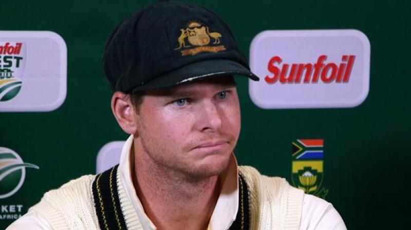 Steve Smith has returned to the nets after elbow surgery, with Australia coach Justin Langer expecting the banned former captain and his deputy David Warner to be fit for the Indian Premier League. (Photo: AFP)
