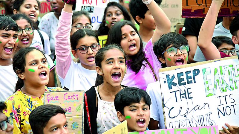Hyderabad too holds climate change protest