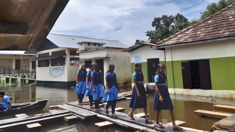 Alappuzha: Weeks after rain, this school is still flooded