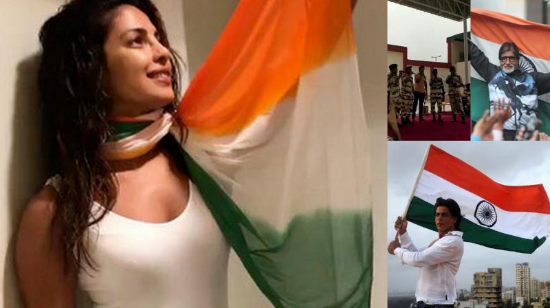 Celebs beam with pride on the occassion of 71st Independence Day. (Photos: Twitter)