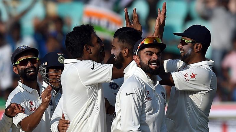 India won T-20 match against Sri Lanka in February, ODI against New Zealand in October and Test Match against England in November at Vizag. (Photo: AFP)