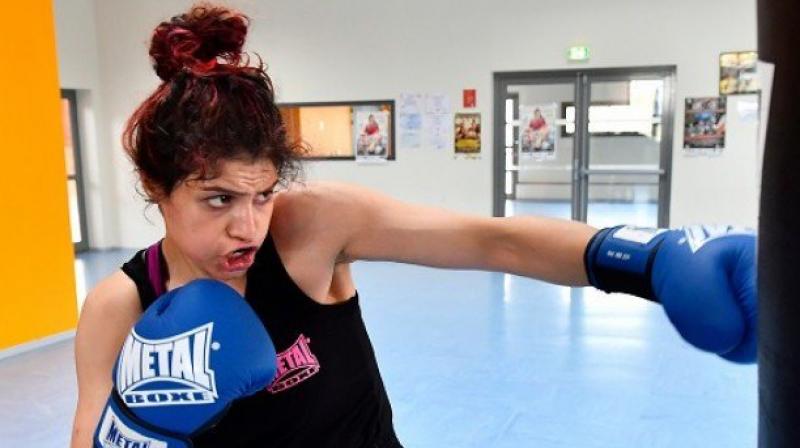 Khadem took up boxing four years ago, being compelled to train in private fitness rooms since public boxing facilities are reserved for men. (Photo: AFP / File)