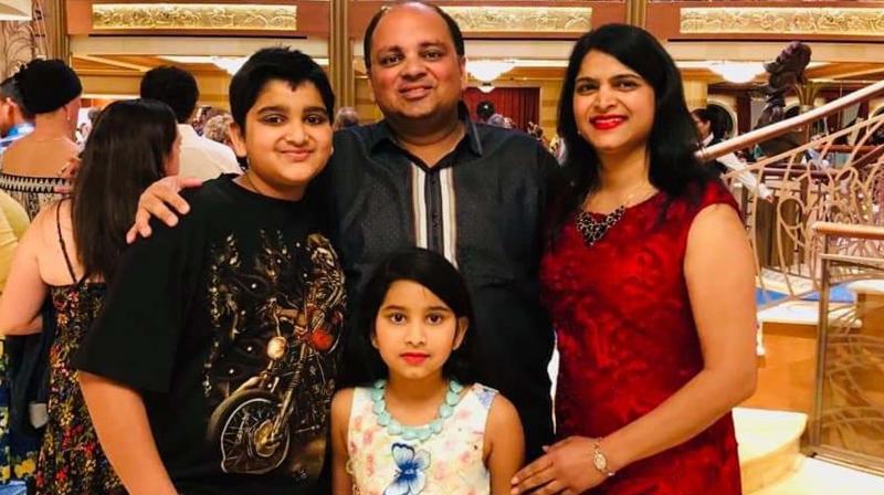 Ankur Garg with his family