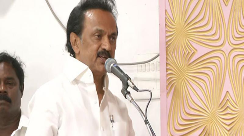 \Calling attention motion\ on water crisis in TN Assembly moved by M K Stalin