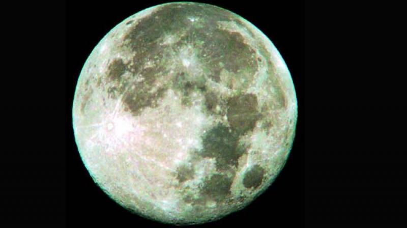 A blue moon seen in Andhra Pradesh  in August, 2012. (File photo)