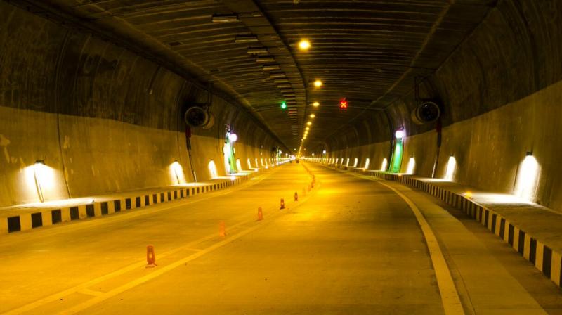 New tunnel on Jammu-Srinagar national highway. (Photo: Twitter/ Union Minister Nitin Gadkari)