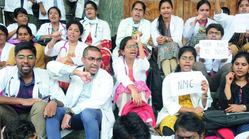 Hyderabad: Patients left in lurch for an hour as doctors go on a strike