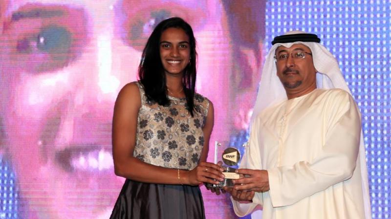PV Sindhu receives BWF Most Improved Player award