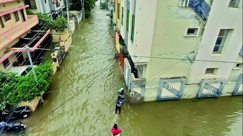 Hyderabad: Poor drainage leads to inundation