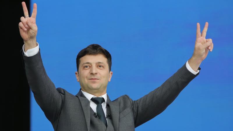 Comedian Volodymyr Zelensky is Ukraine\s new President