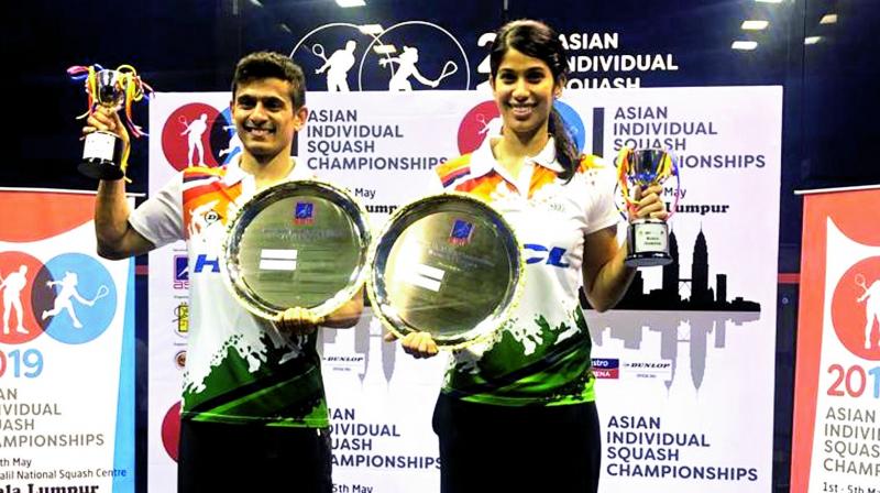 Saurav Ghosal and Joshna Chinappa are Asian squash champs