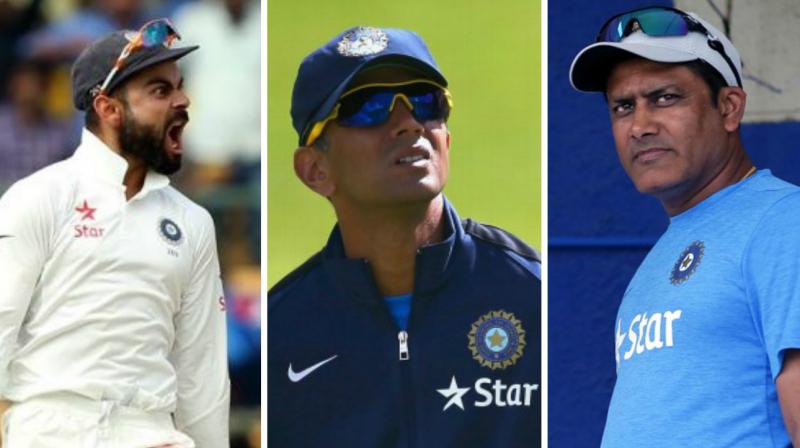 Rahul Dravid, former India skipper and batting legend and the current India Under-19 and India A coach, condemned the manner in which Anil Kumble was sacked as India coach and also stated that he cringes reading some of the Virat Kohli statements before the series. (Photo: BCCI / PTI)