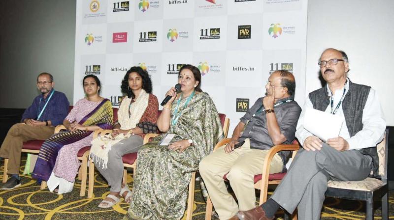 Women directors during an interactive session.