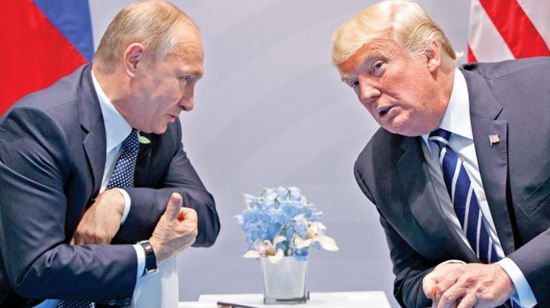 US President Donald Trump to meet Russian counterpart Vladimir Putin in Helsinki on July 16. (Photo: File)