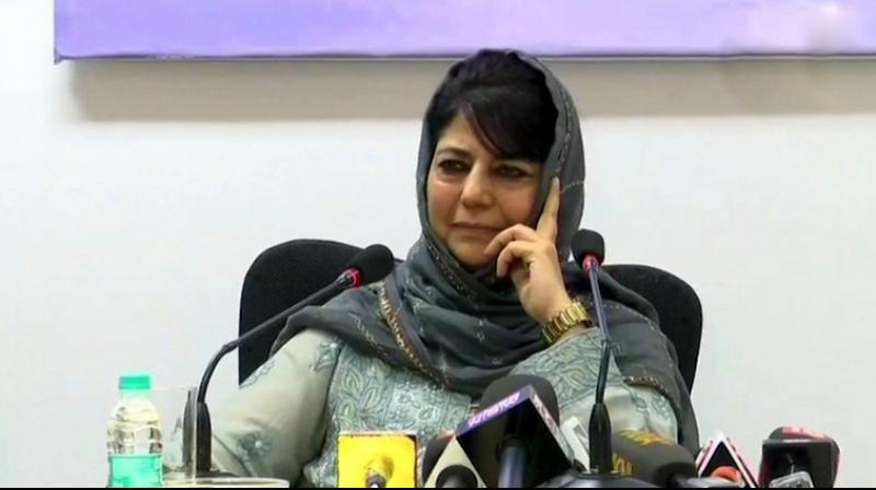 Asked if she would be open to an alliance with Congress and National Conference, Mehbooba Mufti said, We had never thought we would ally with the BJP. Now, an alliance with the Congress and NC depends on the need of the hour. (Photo: ANI)
