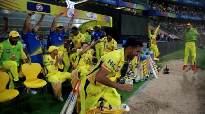 Captain Cool MS Dhoni has passed on his calm demeanour to the rest of the squad which has been the key in CSK's road to the final. (Photo: BCCI)