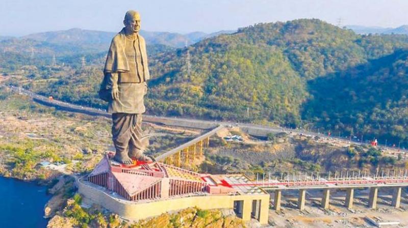 The gigantic Statue of Unity, the worlds tallest, was built to honour Sardar Patel, Indias first Home Minister.