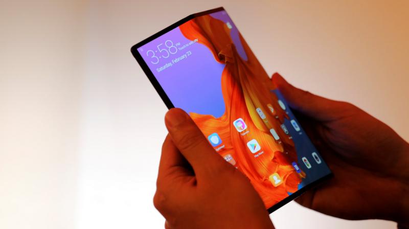 The Huawei Mate X is the companys first phone with a foldable display. Unlike The Galaxy Fold, the Huawei Mate X has a single screen and the phone folds in half to go from tablet to phone.
