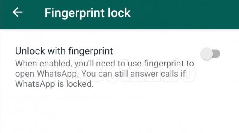 WhatsApp adds support for fingerprint unlocking