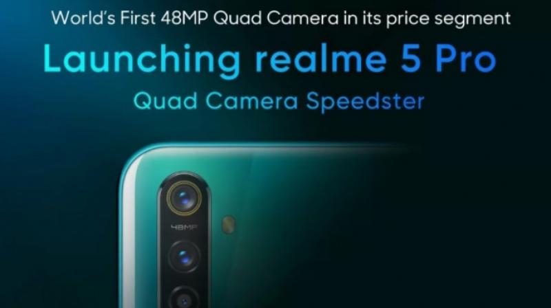 The Realme 5 Pro will be supported by the companys VOOC Flash Charge 3.0 technology offering 55 percent charge in 30 minutes.