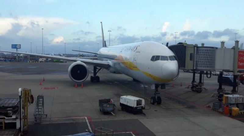 Jet Airways grounds its operations in Abu Dhabi Airport