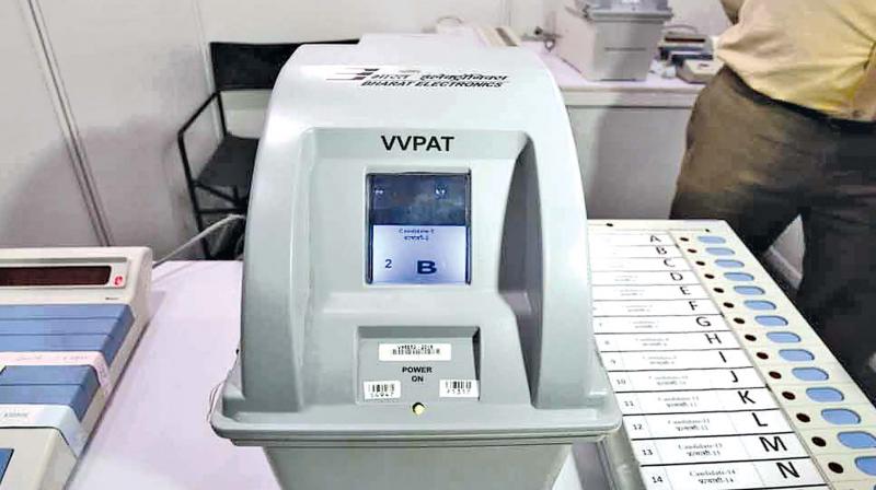 Immediately, the VVPAT will display whom one has voted for and  the voter to verify.