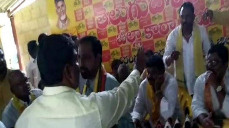 Telangana: Two groups of TDP clashed with each other