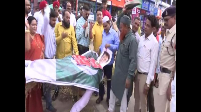 \Funeral procession\ taken out in Chattisgarh for Pakistan PM Imran Khan