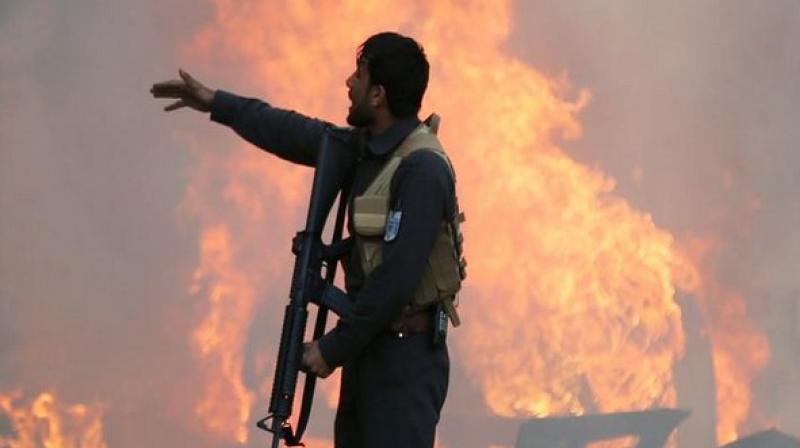 The incident took place after the assailant policeman belonging to the Afghan Local Police (ALP) forces opened fire on his comrades, leaving nine of them dead, reports the Khaama Press. (Photo: ANI)