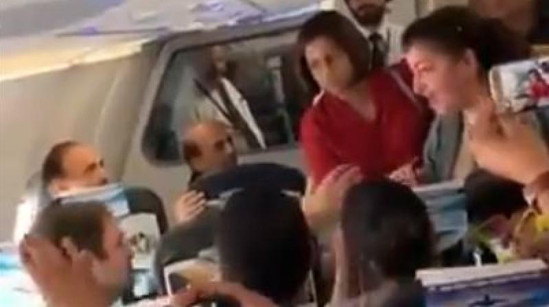 Watch: Kashmiri woman narrates plight to Rahul Gandhi on flight