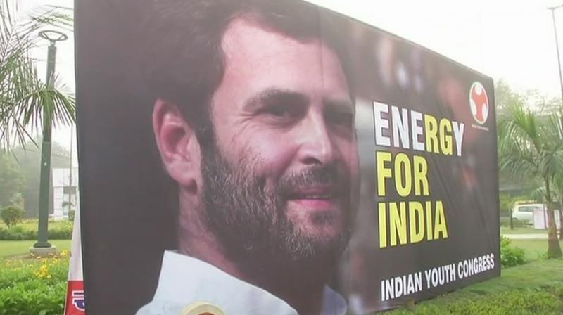 Rahul Gandhi was unanimously named for the post of the Congress president on Monday after no one else from his party challenged him in the internal election. (Photo: ANI | Twitter)