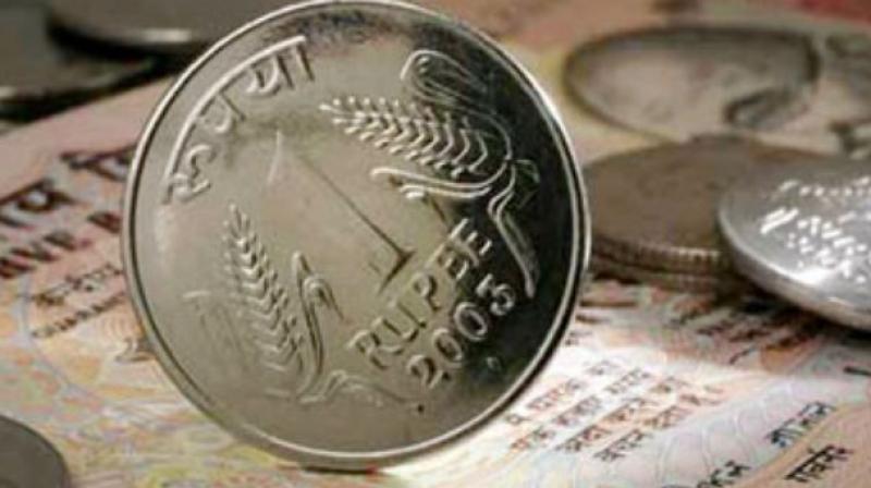The rupee had ended lower by 12 paise at 67.54 yesterday on steady demand for the greenback from importers and corporates.